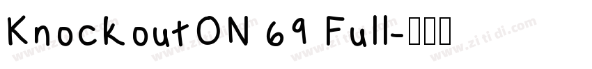 KnockoutON 69 Full字体转换